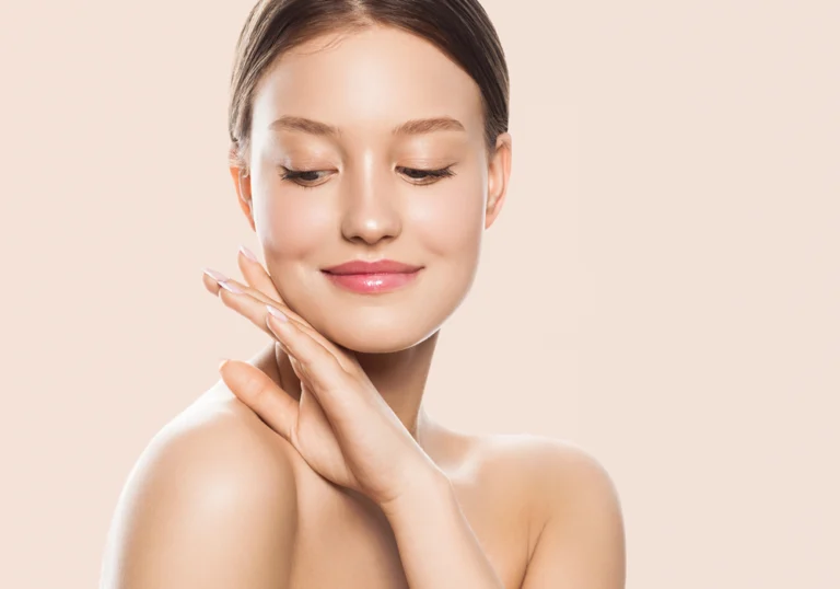 Youthful and glowing skin achieved through regular facials for optimal skin health.